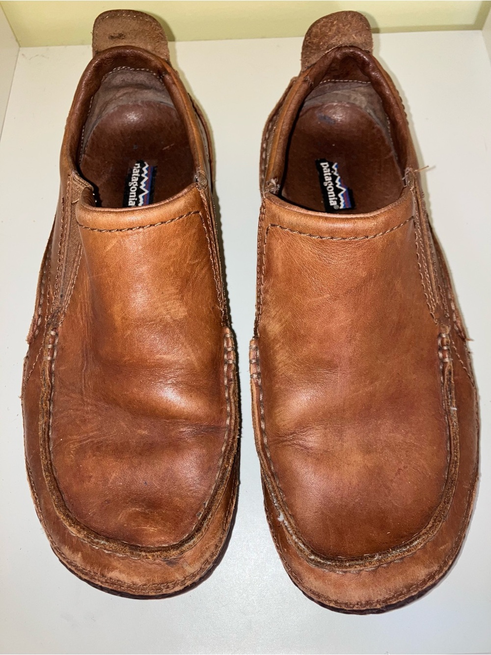 Patagonia Mens Carrdon leather loafer moccasin shoes size 8